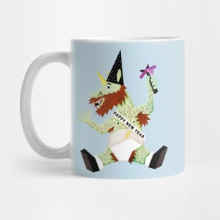 Happy New Year Unicorn Mug